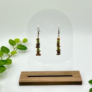 Tigers Eye Tower Earrings